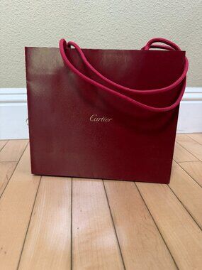 CARTIER Authentic Small Shopping Bag Shopper